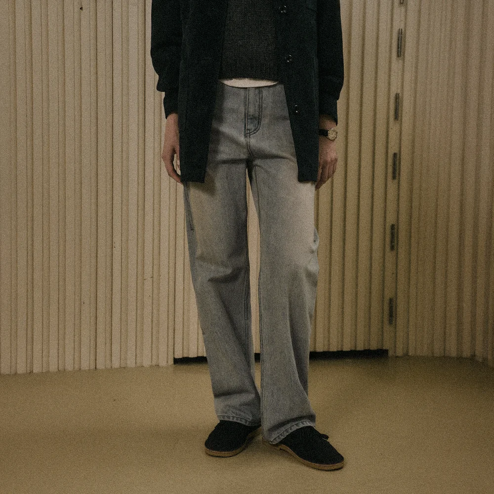 LUMEN LOW-RISE WASHED DENIM PANTS_LIGHT BLUE