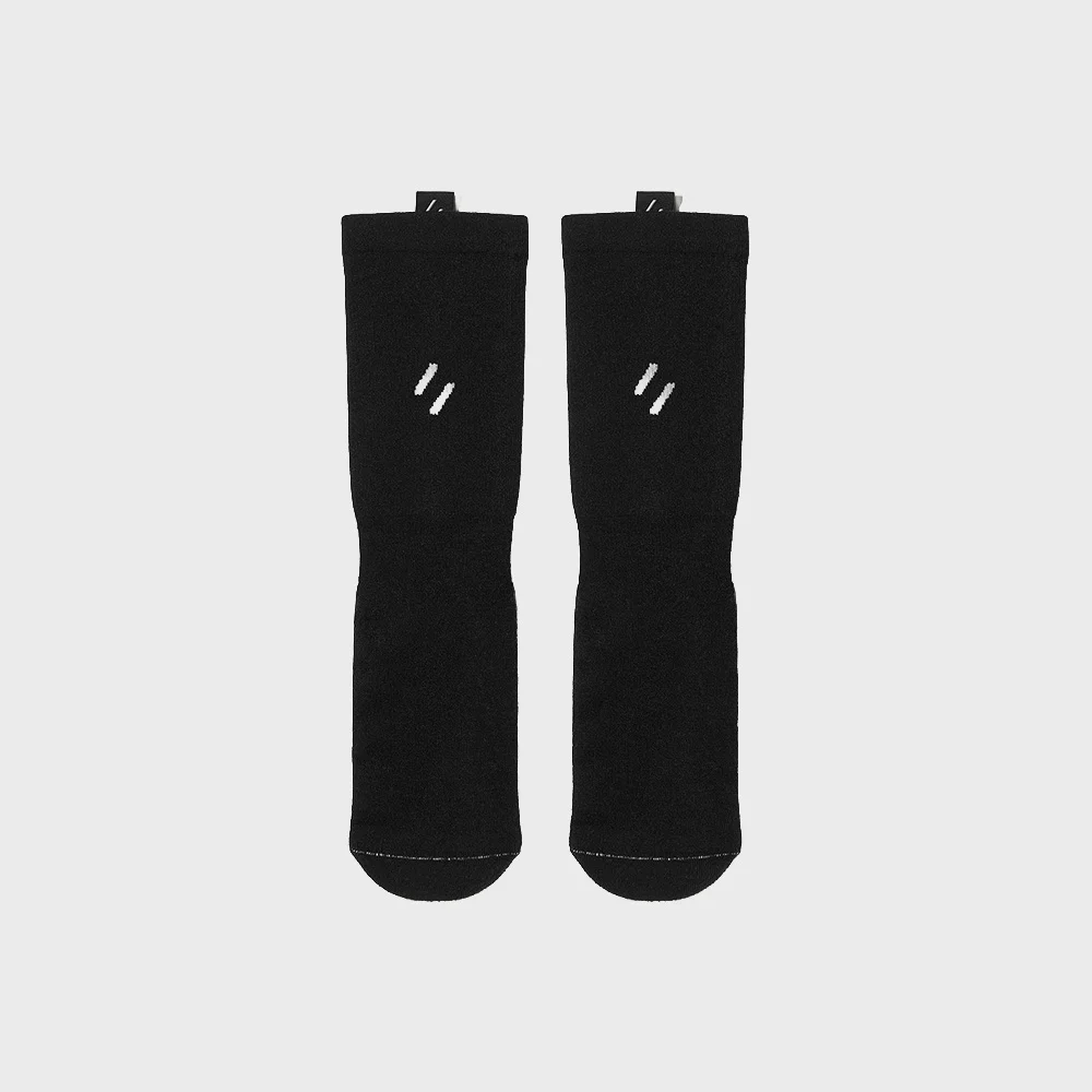 Contrast Hike Wool Socks Black
