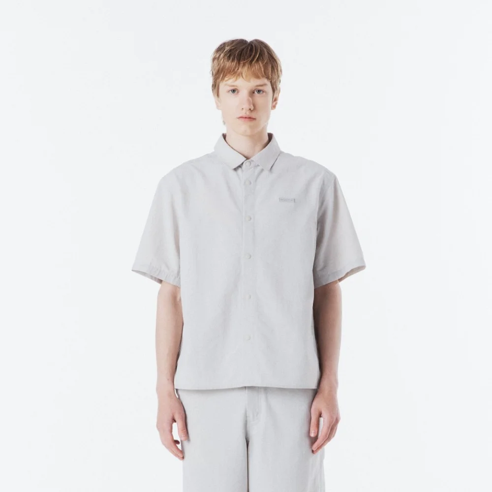 TASLAN HALF SLEEVE SHIRT - L/GREY (P262MSH182)