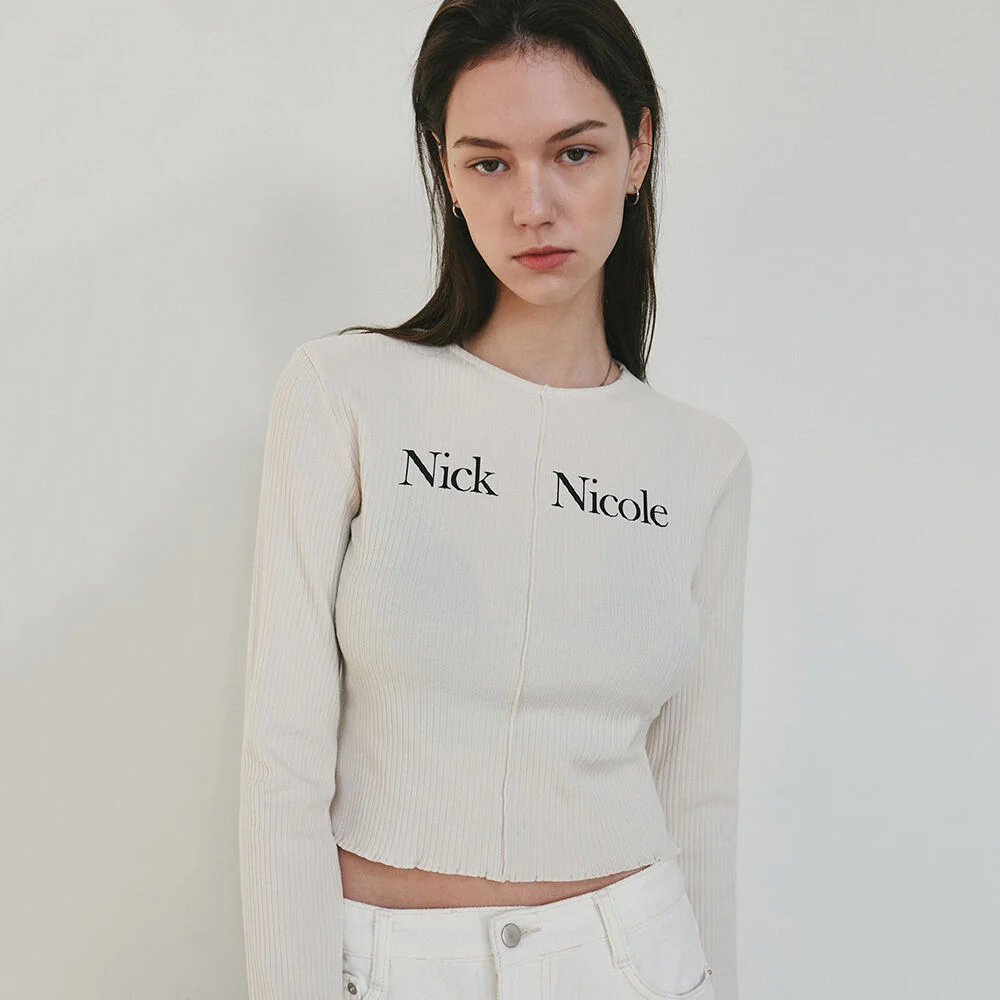 NICOLE SIGNATURE SLIM KNIT_CREAM