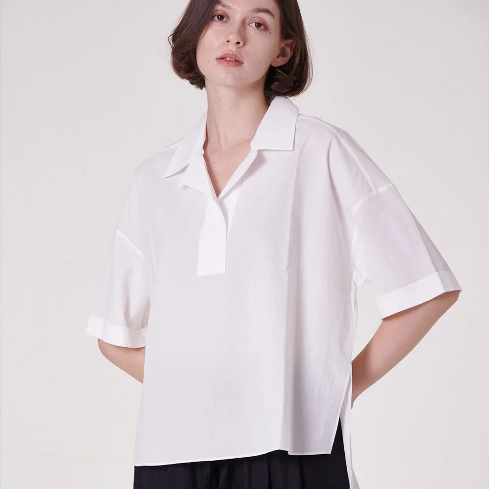 thn blouse -white-