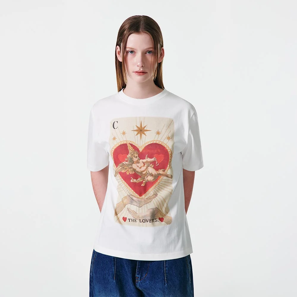 THE LOVERS TAROT GRAPHIC T-SHIRT
