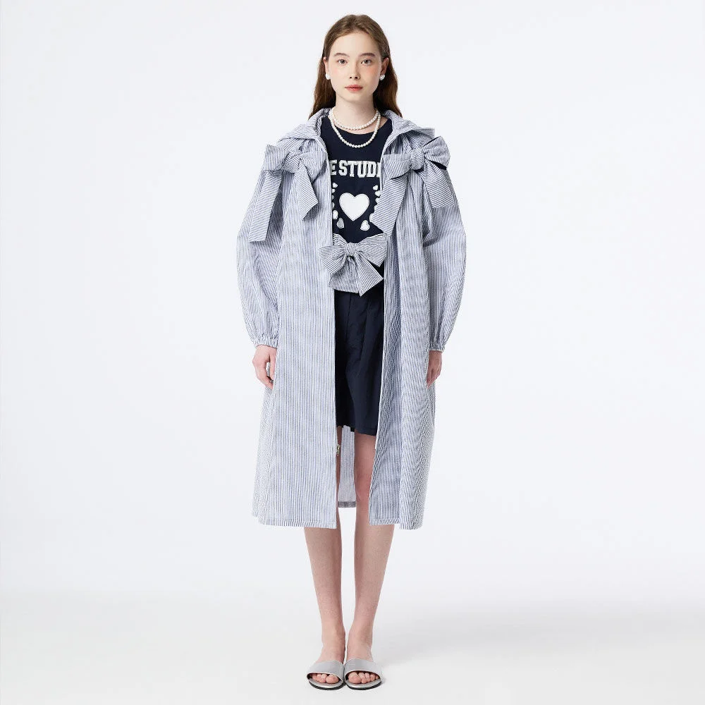 DOUBLE RIBBON LONG JACKET (NAVY)