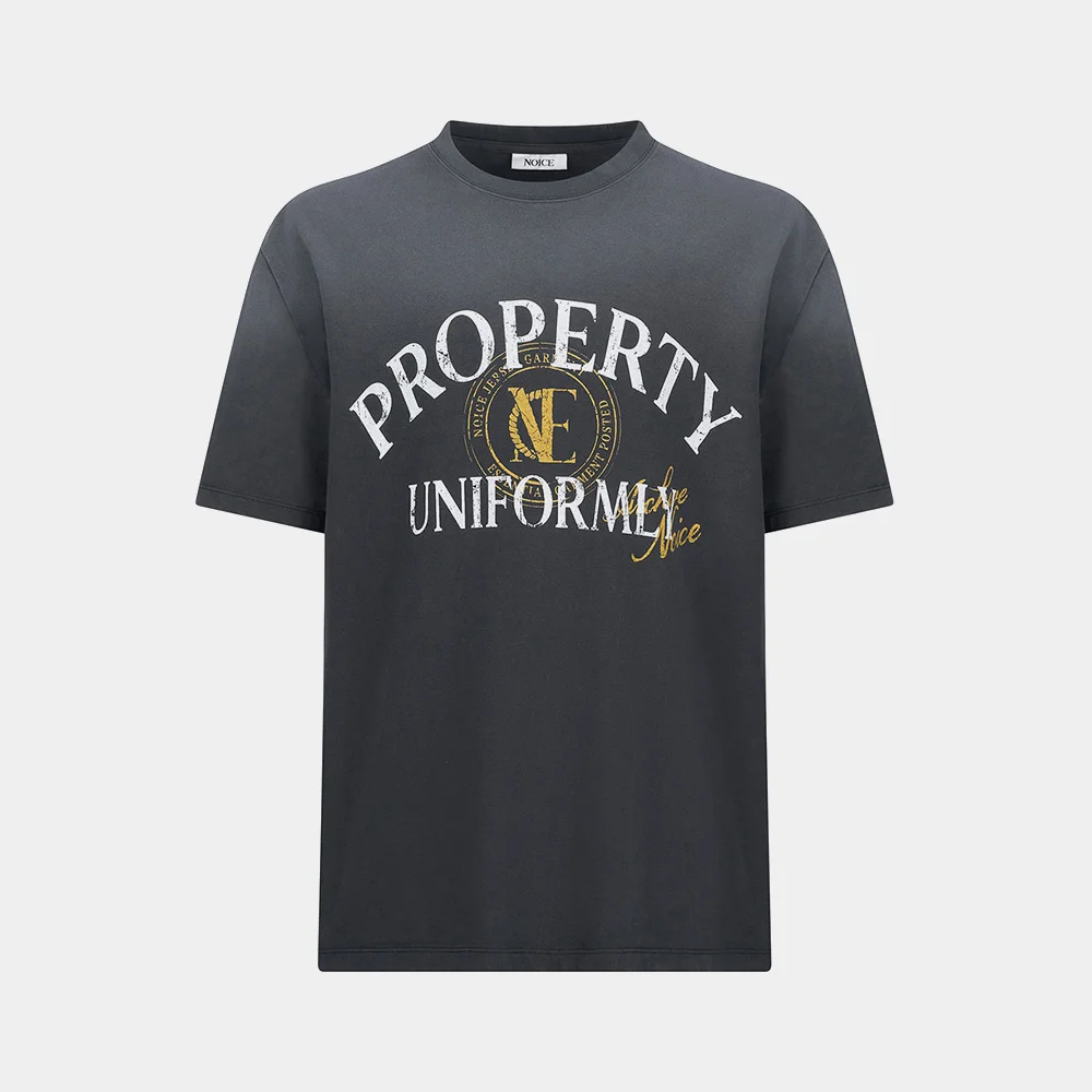 M PROPERTY EMBLEM T-SHIRT - DARK GRAY