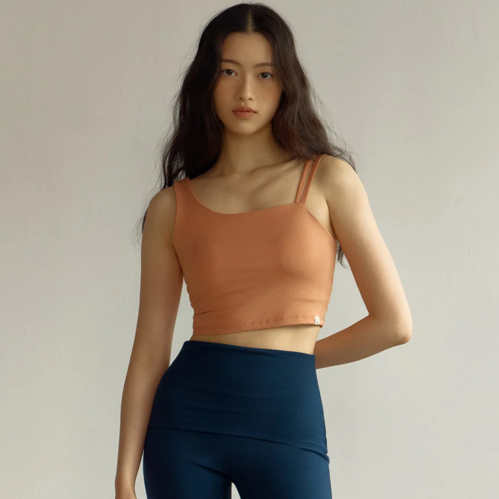 Unbalance Bra Top (Gloomy Orange)