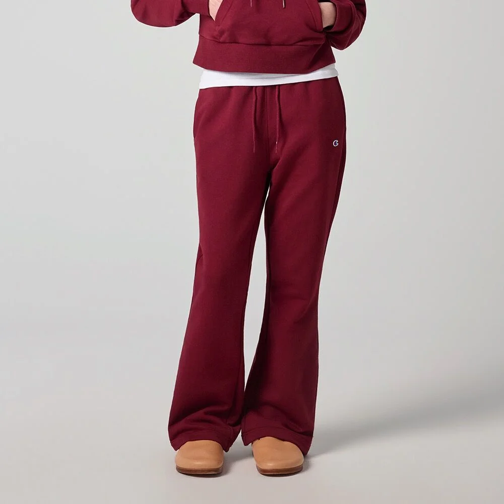女裝 標準版型 靴型 衛衣 褲子 Burgundy