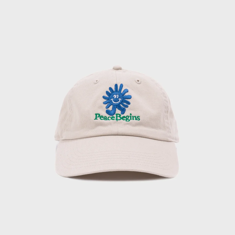 Peace Run 水洗 棒球帽 (Putty)