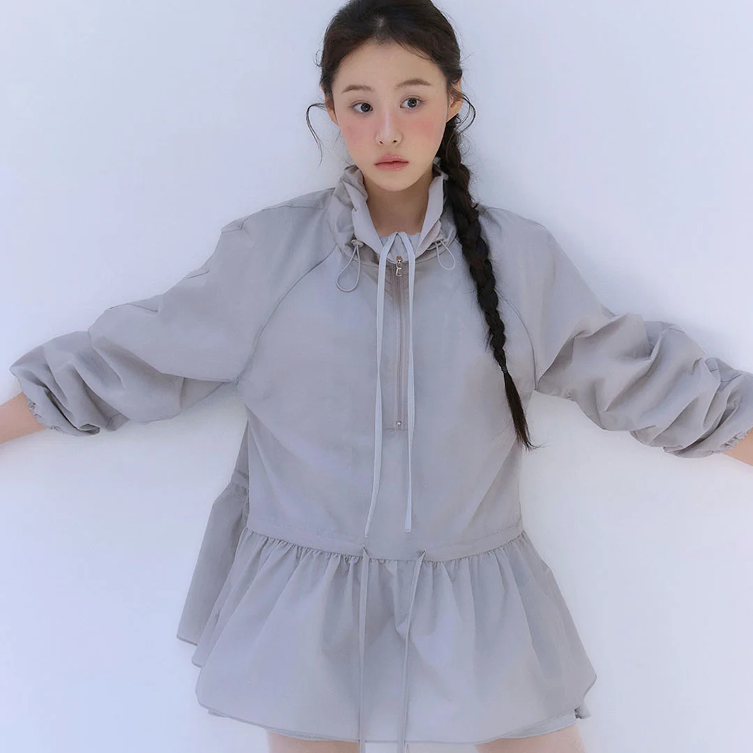 NYLON FRILL WIND BREAKER