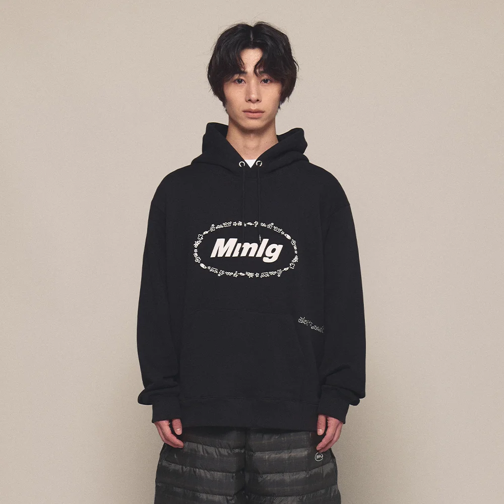 MMLG EARTH SKETCH HOODIE (EVERY BLACK)