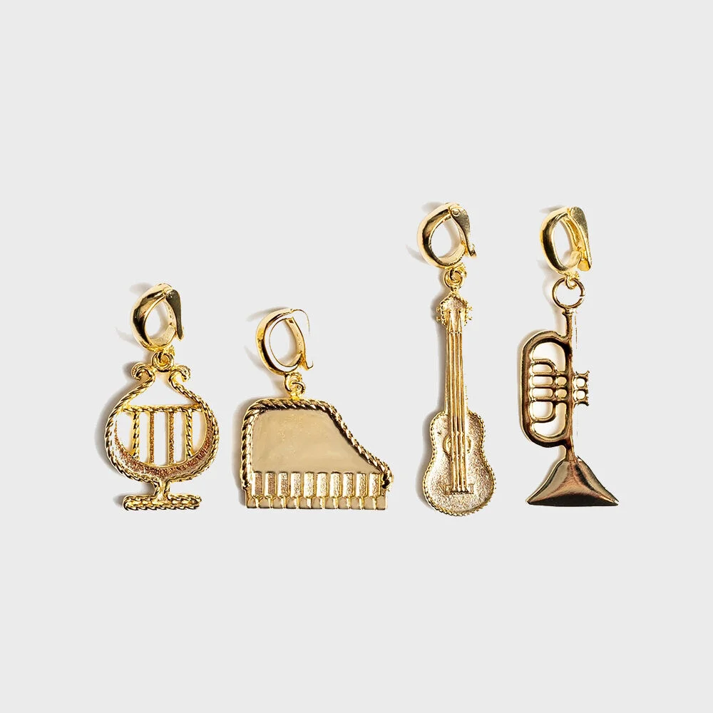 BONBEAU music motive gold pendant Music Motif 金色 吊飾