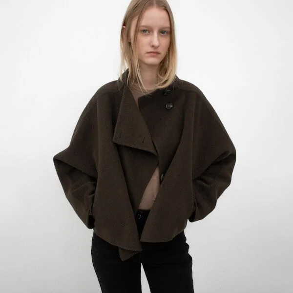 CATHY WOOL HANDMADE SHORT COAT(CT-1463)