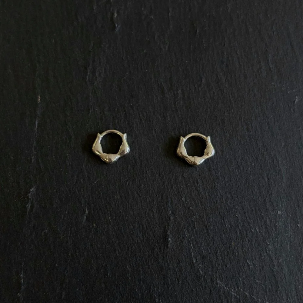 Mini mellow one touch errings (2 colors) / 迷你 柔和 一觸即開 耳環