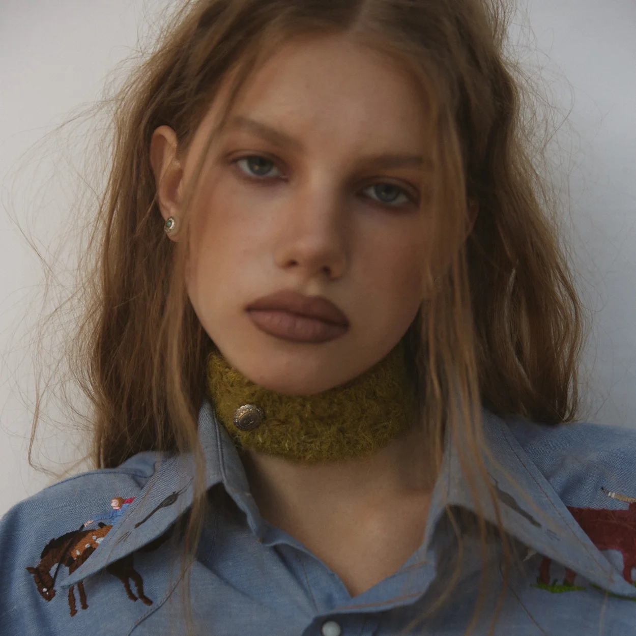 knit band-olive