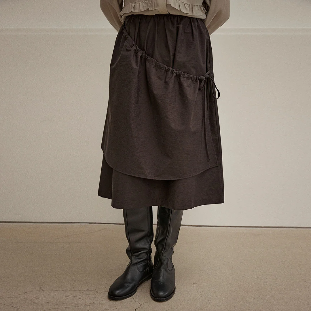 COTTON APRON SKIRT