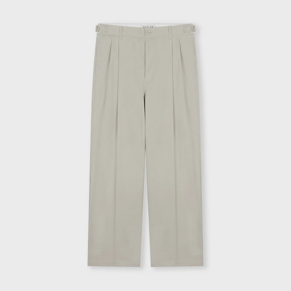 HERITAGE TWO TUCK PANTS SAND BEIGE