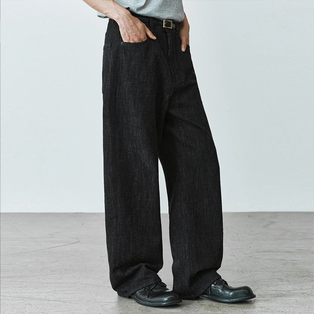 WOOL DENIM PANTS
