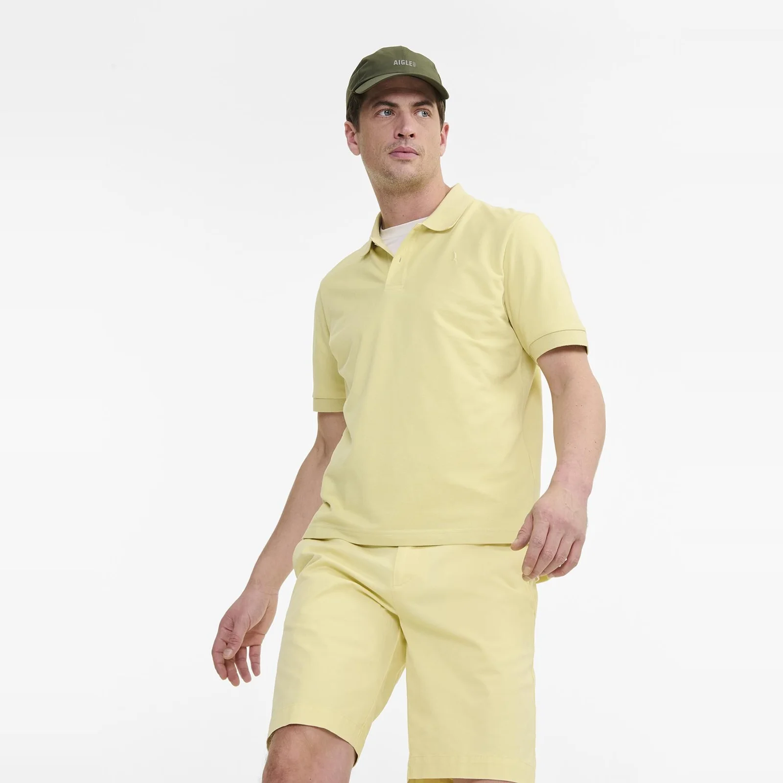 男裝 COOLMAX 短 衣袖 Polo 襯衫 AIS25MPSH003MIY