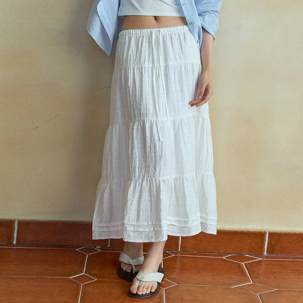 Check Cancan Long Skirt_2COLOR(WB6SK04)