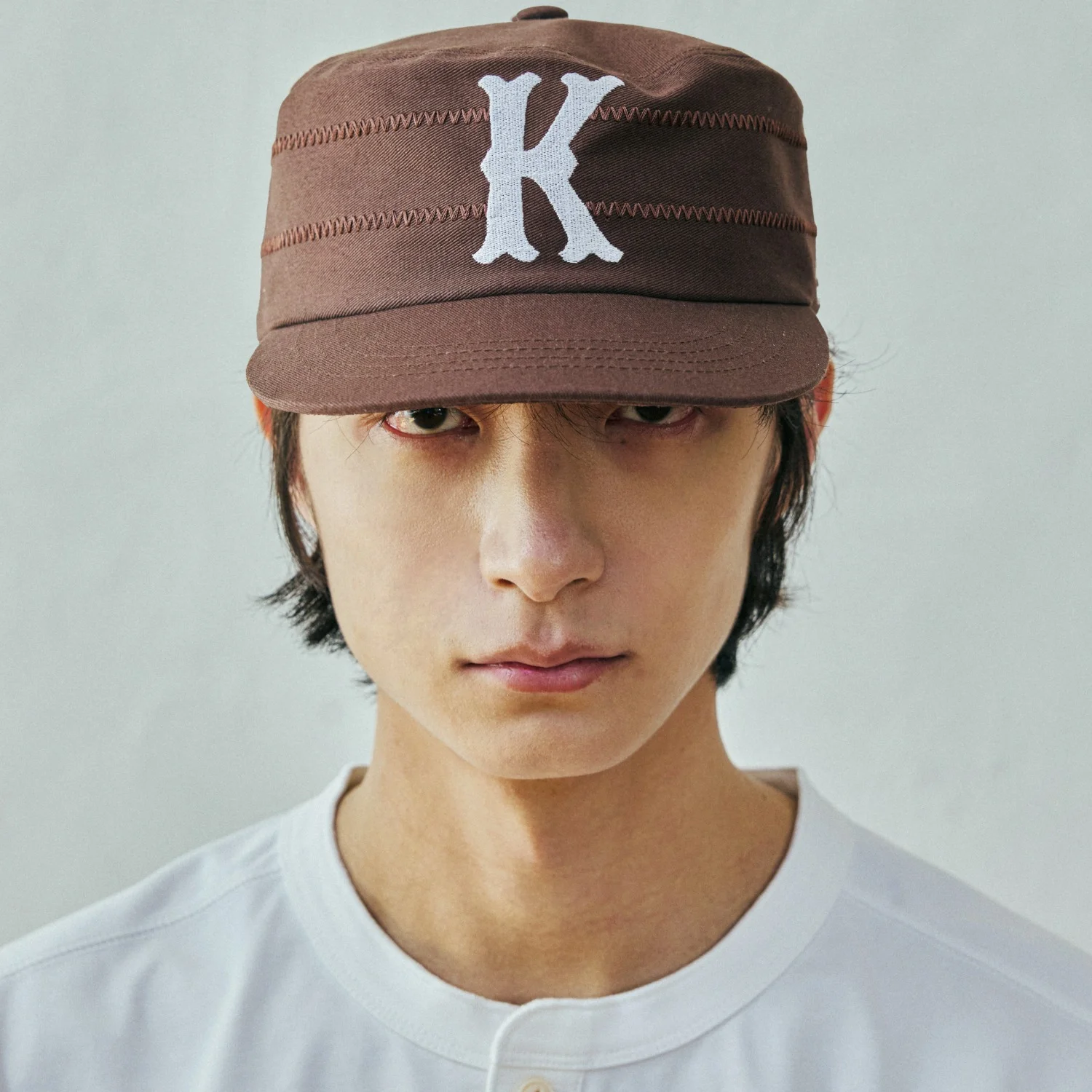 KV 圓筒帽 帽 啡色