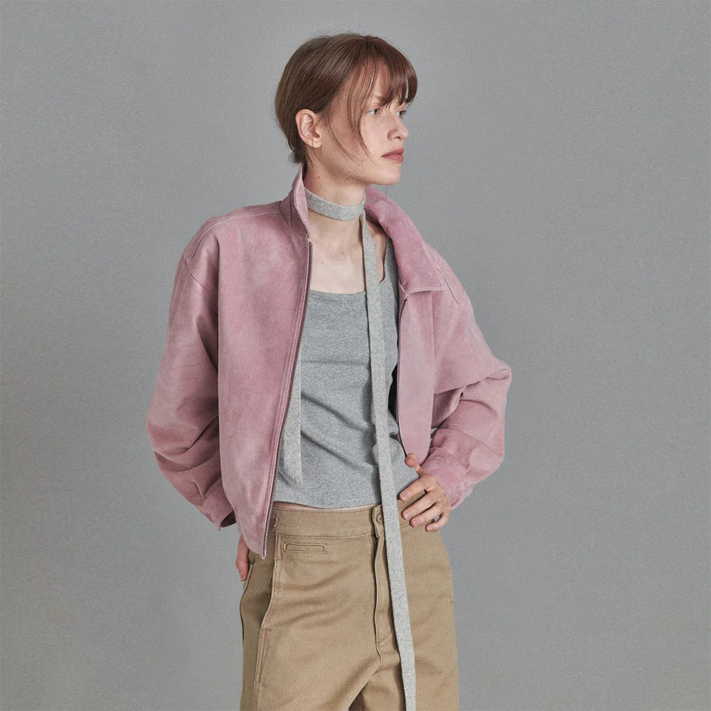 Cattleman Suede Blouson (Pink)