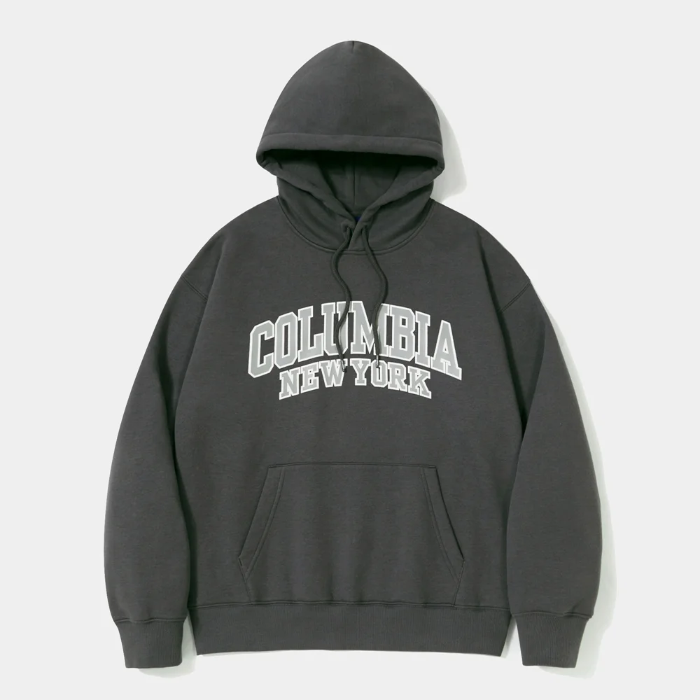 90S ARCH FLEECE HOODIE_CHARCOAL