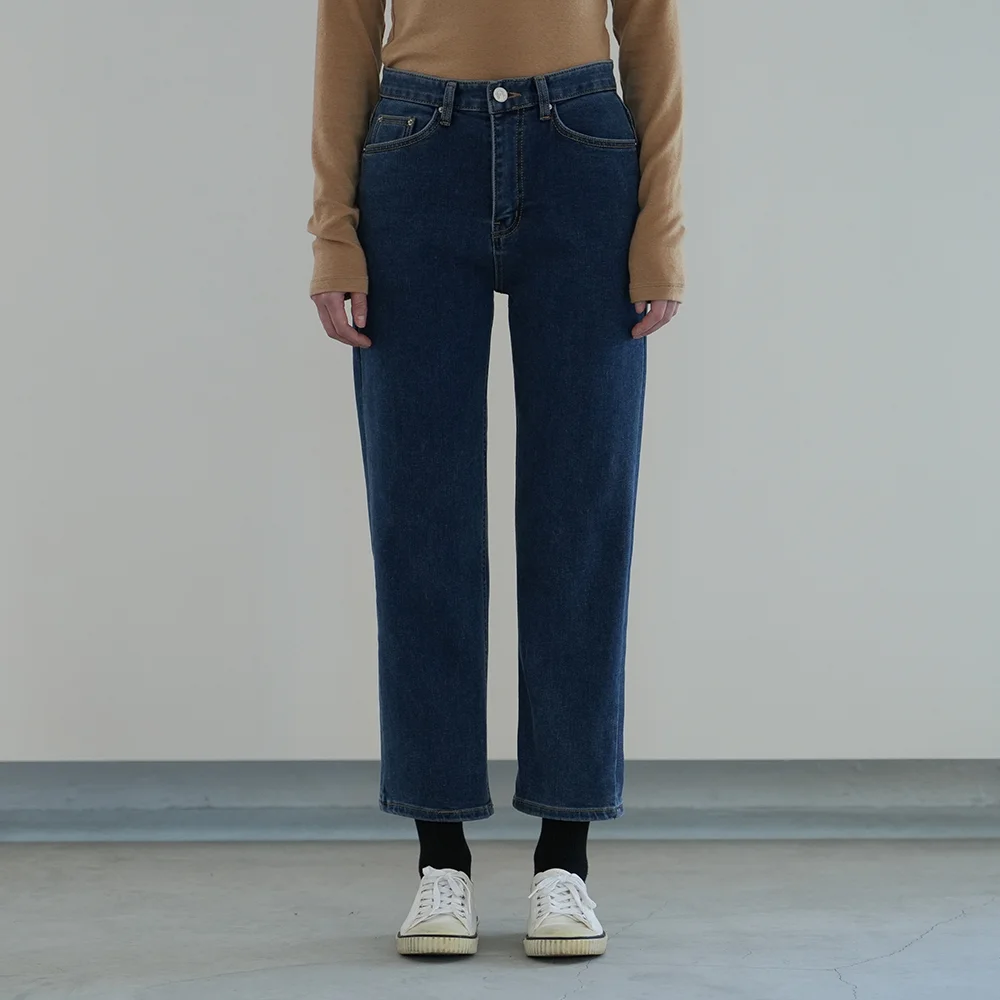 Wetty fluff Span denim (Deep Blue)