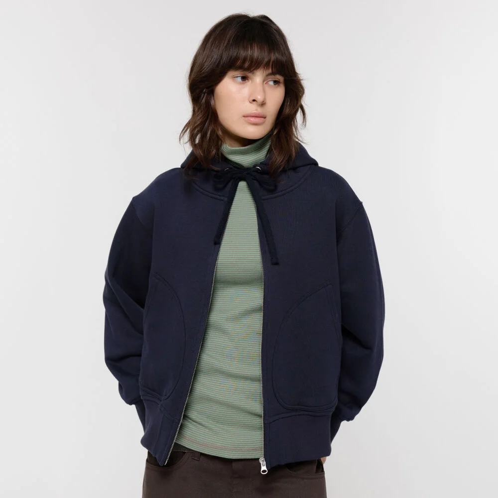 HERITAGE BOXER HOODIE / NAVY