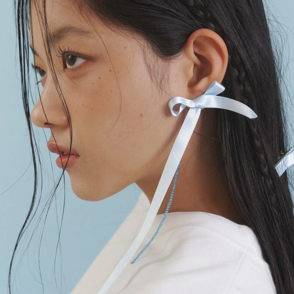 Long Long Love Ribbon Earrings_SB