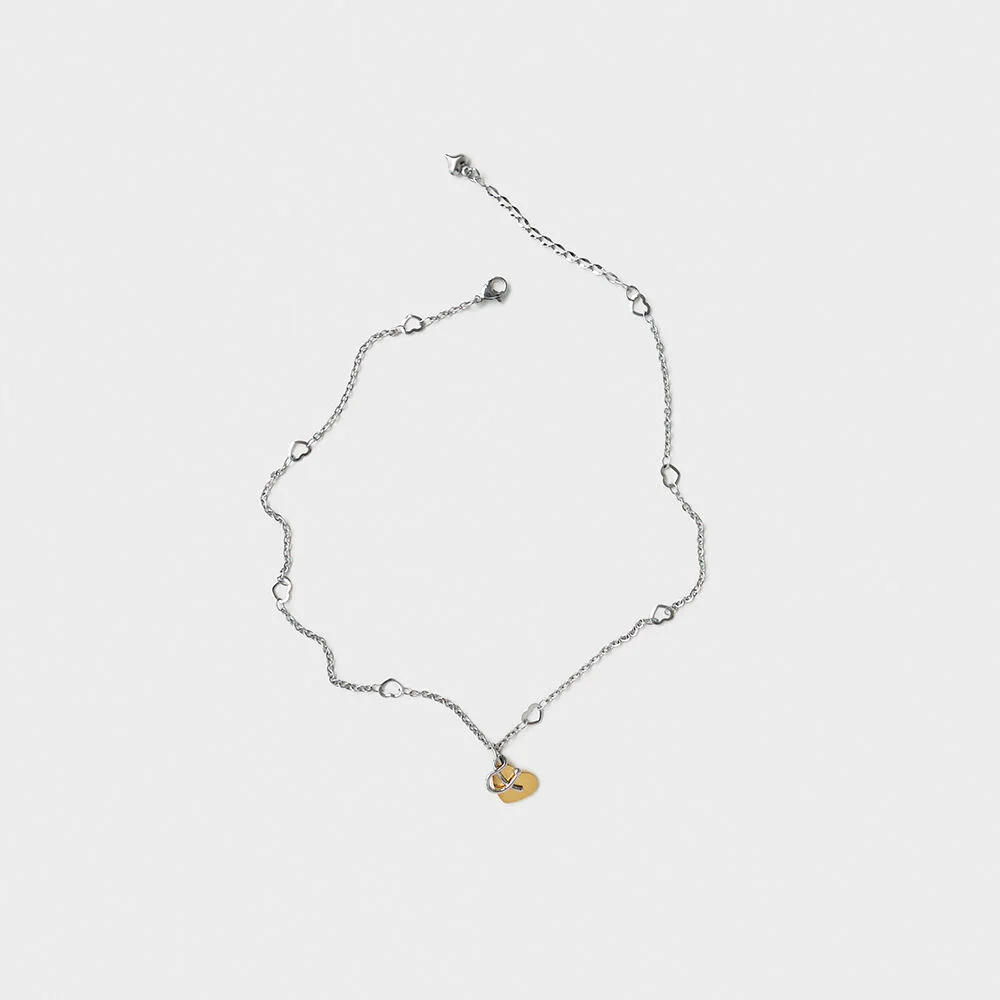 & heart chain choker