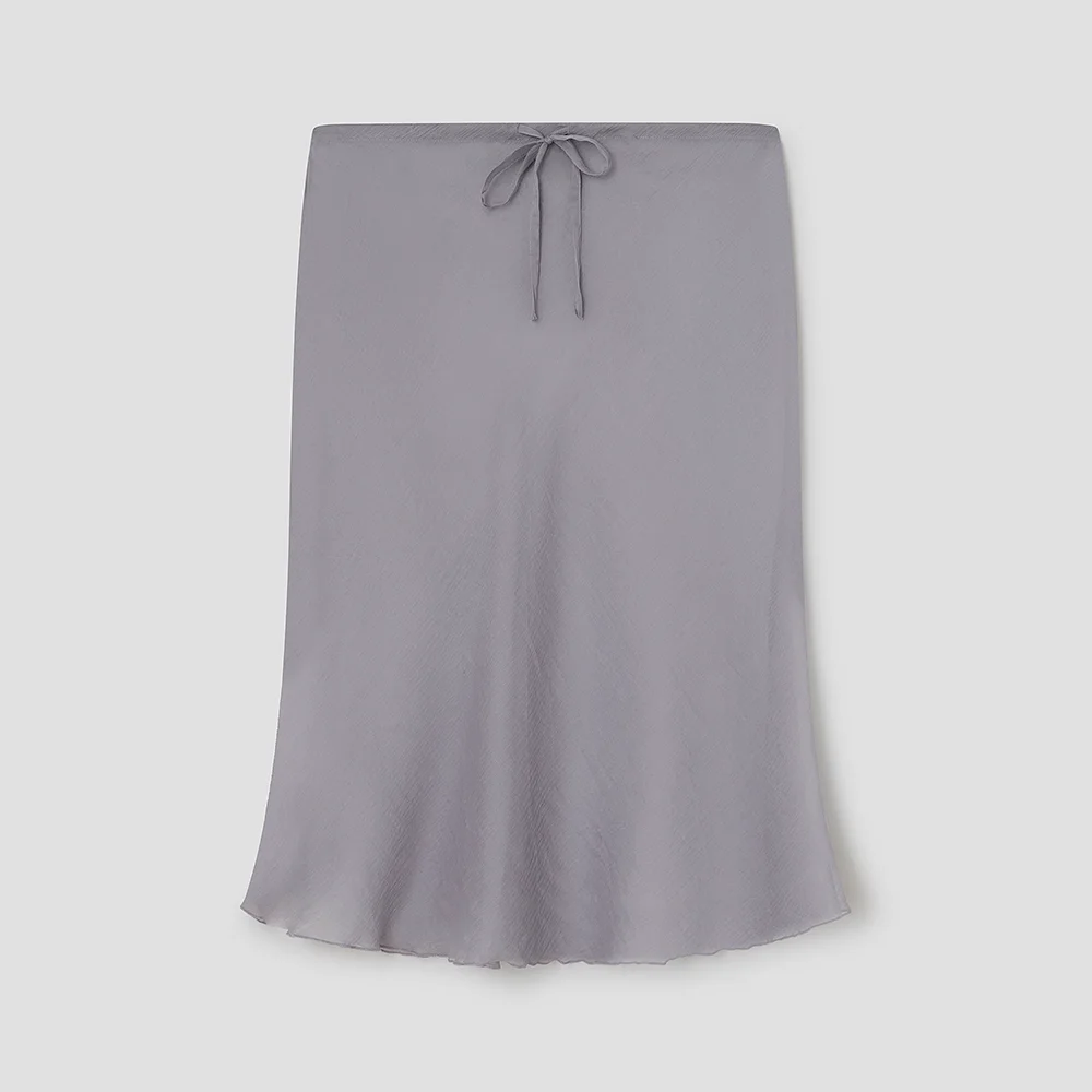 (W) BAHIA MIDI SKIRT (GREY)