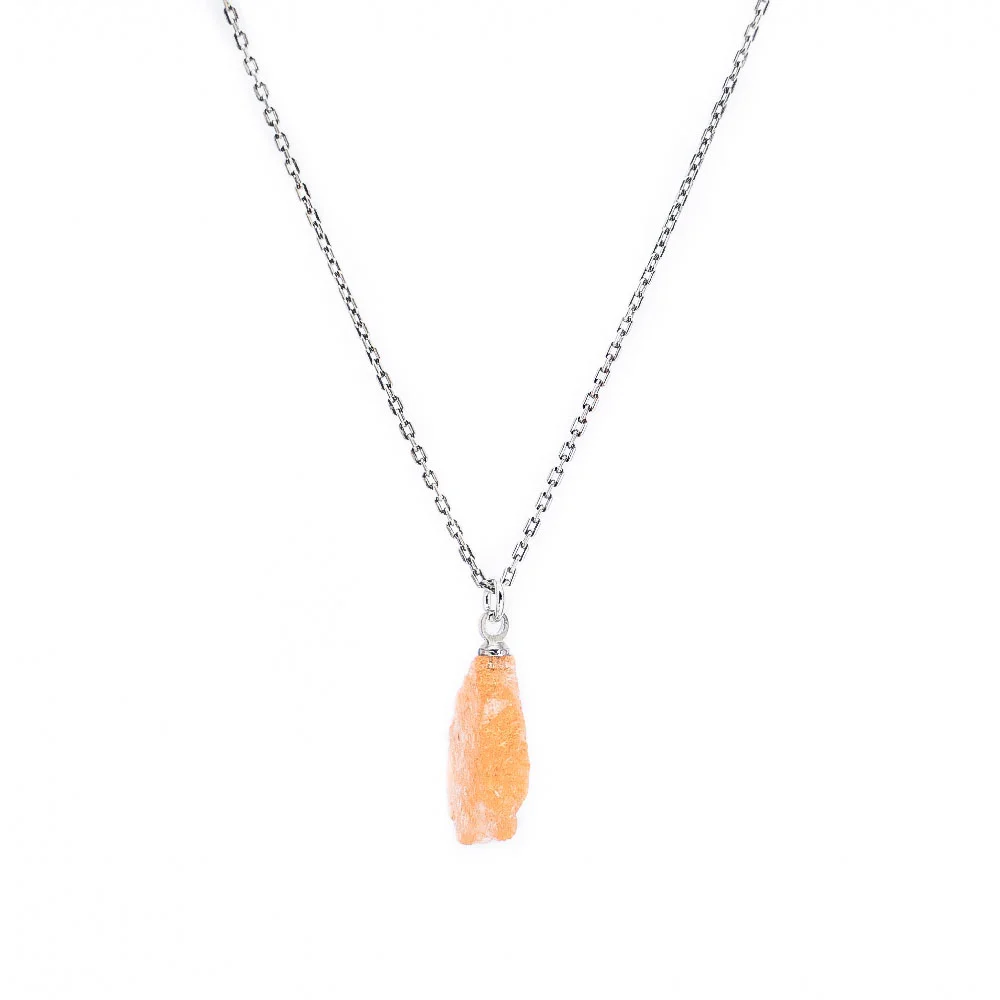 HR 308N_Sunstone Necklace (Silver 925)