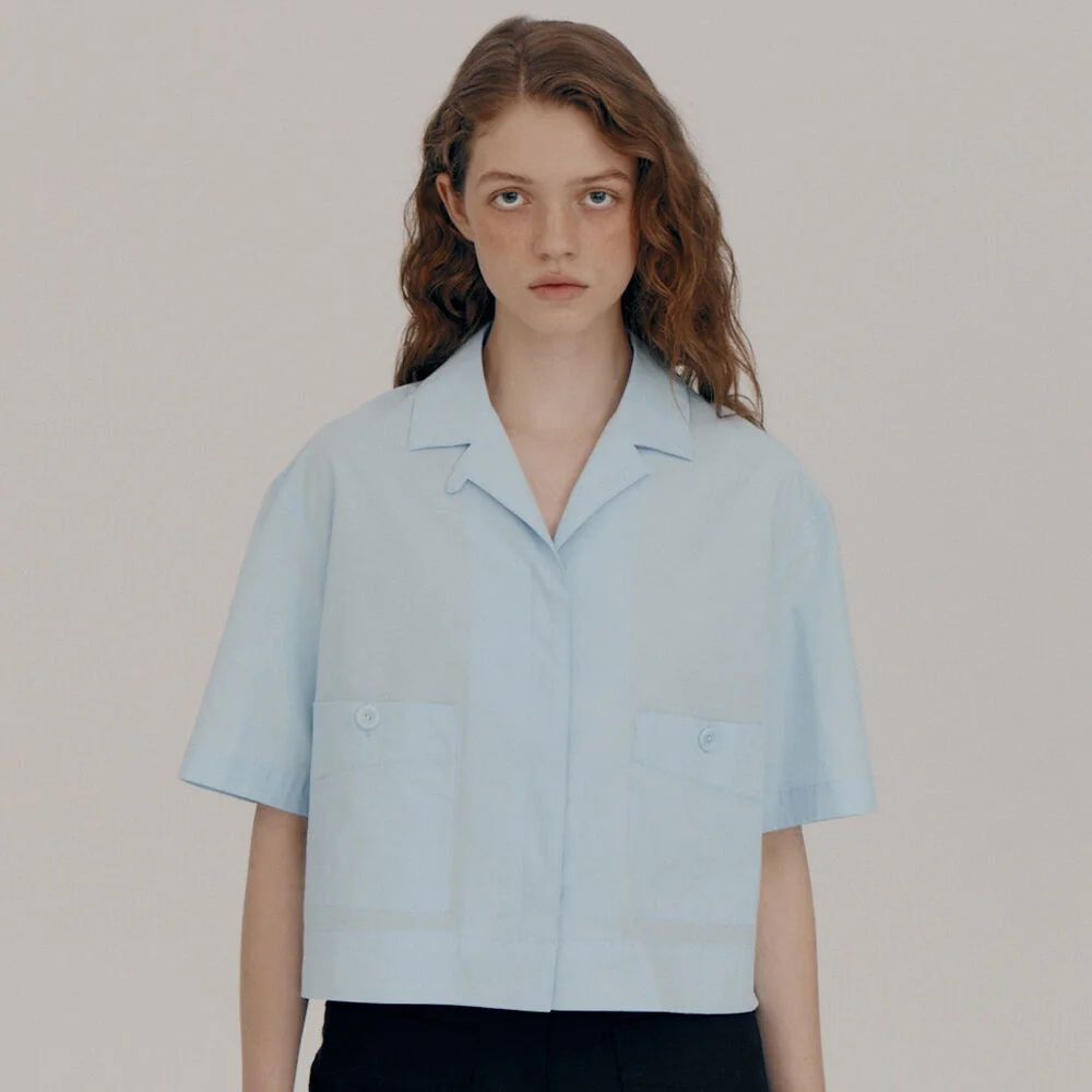 Vere pocket shirt (Sky blue)