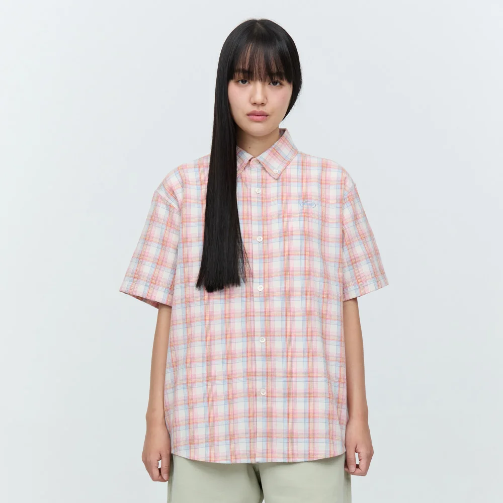 SERIES PLAID HF SHIRT (PINK)