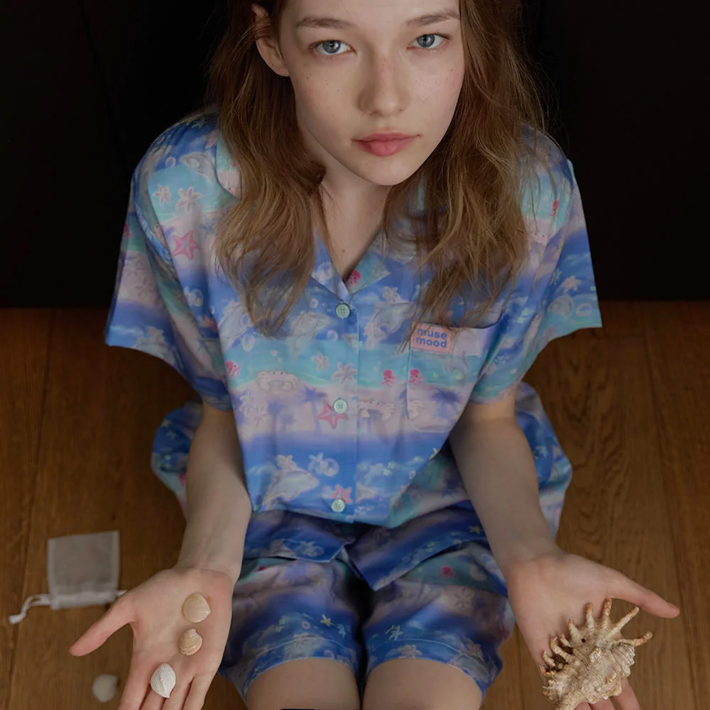 Dolphin Beach summer pajama 睡衣