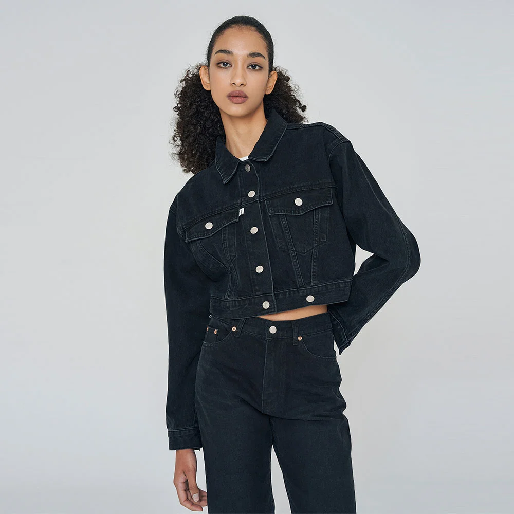 USA TRUCKER JACKET BLACK