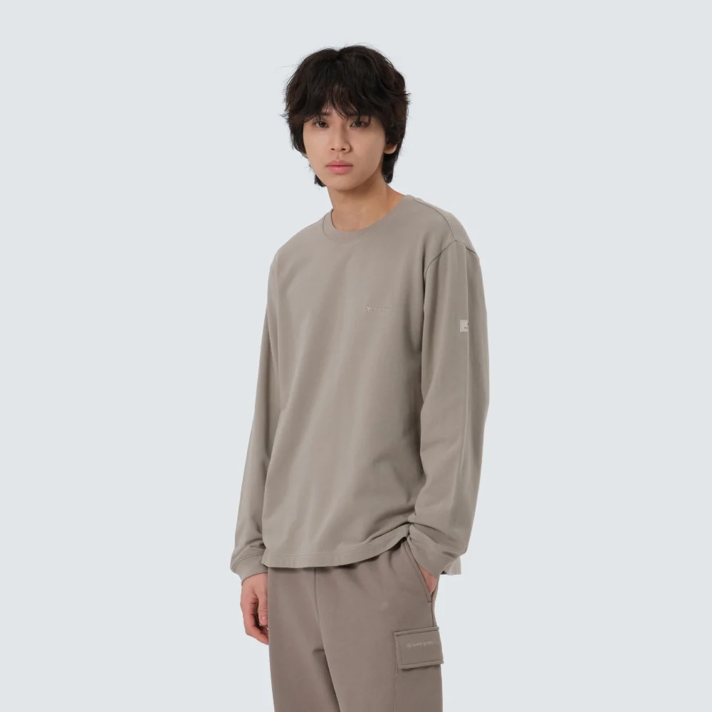 基本款 標誌 長袖 T恤 Warm Gray (S25FMFTL10)