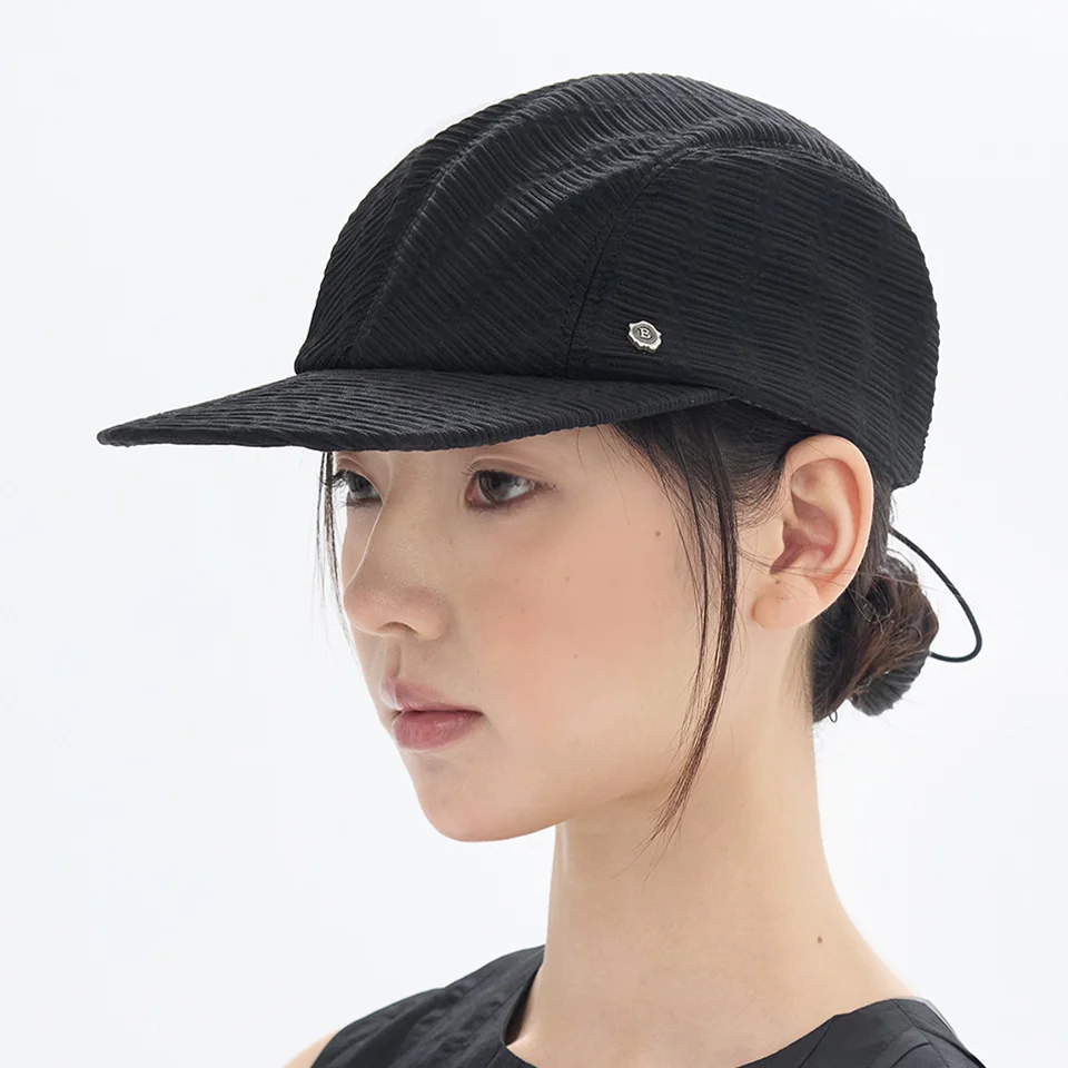 Plisse Cap - Black