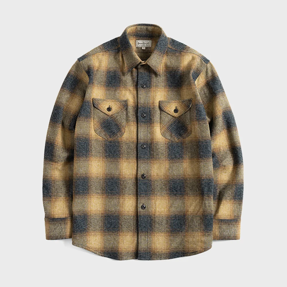 10 TWEEDY COTTON OVERSHIRT (yellow)