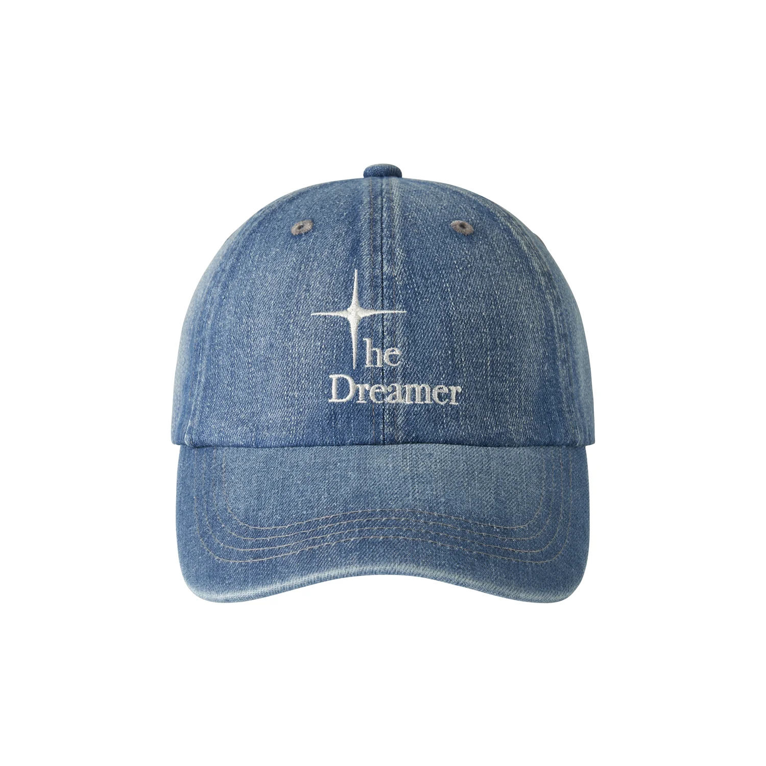 Washed Casual Logo Ball Cap - Light Blue