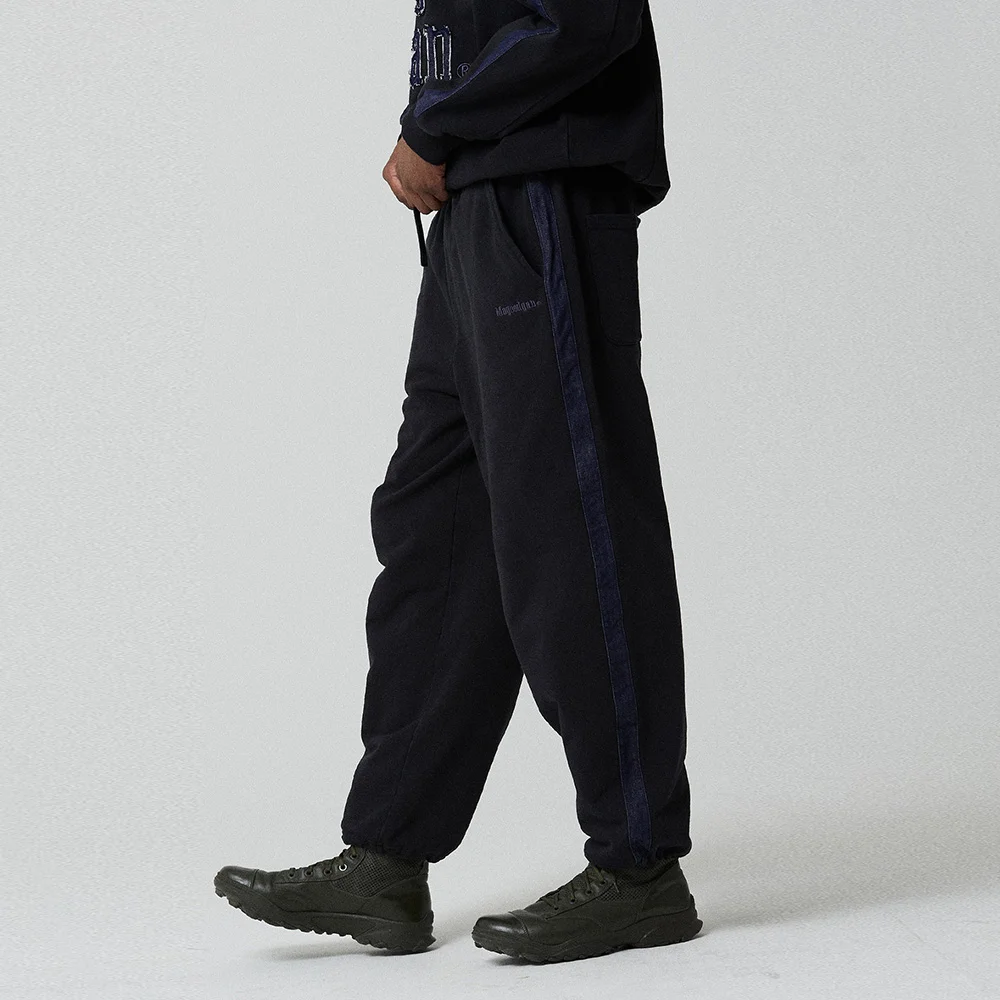 Karun 3321B 牛仔拼布 黑色 套裝 褲子