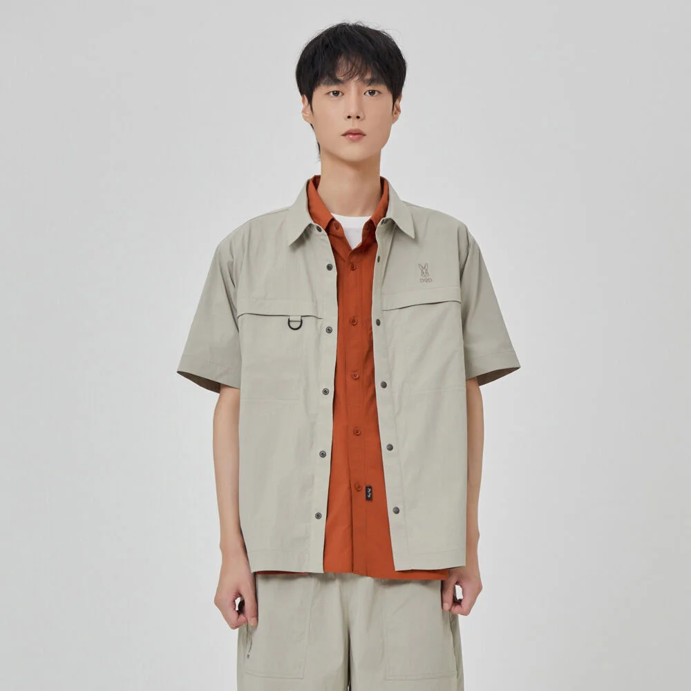Ice Clash 短袖 外套 男士(DARK BEIGE)