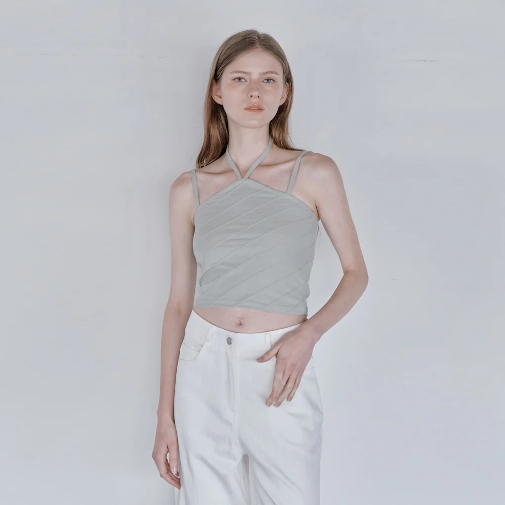 HALTER NECK LINE SLEEVELESS (MINT)