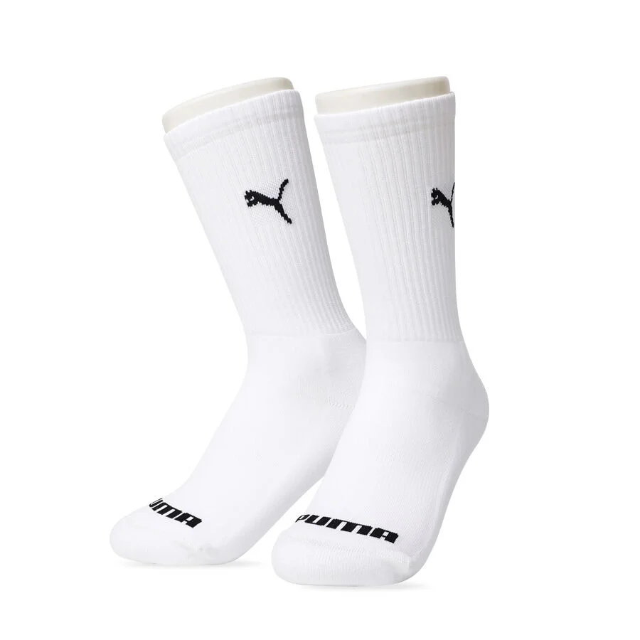 PUMA 男裝 高級 中筒 襪 白色