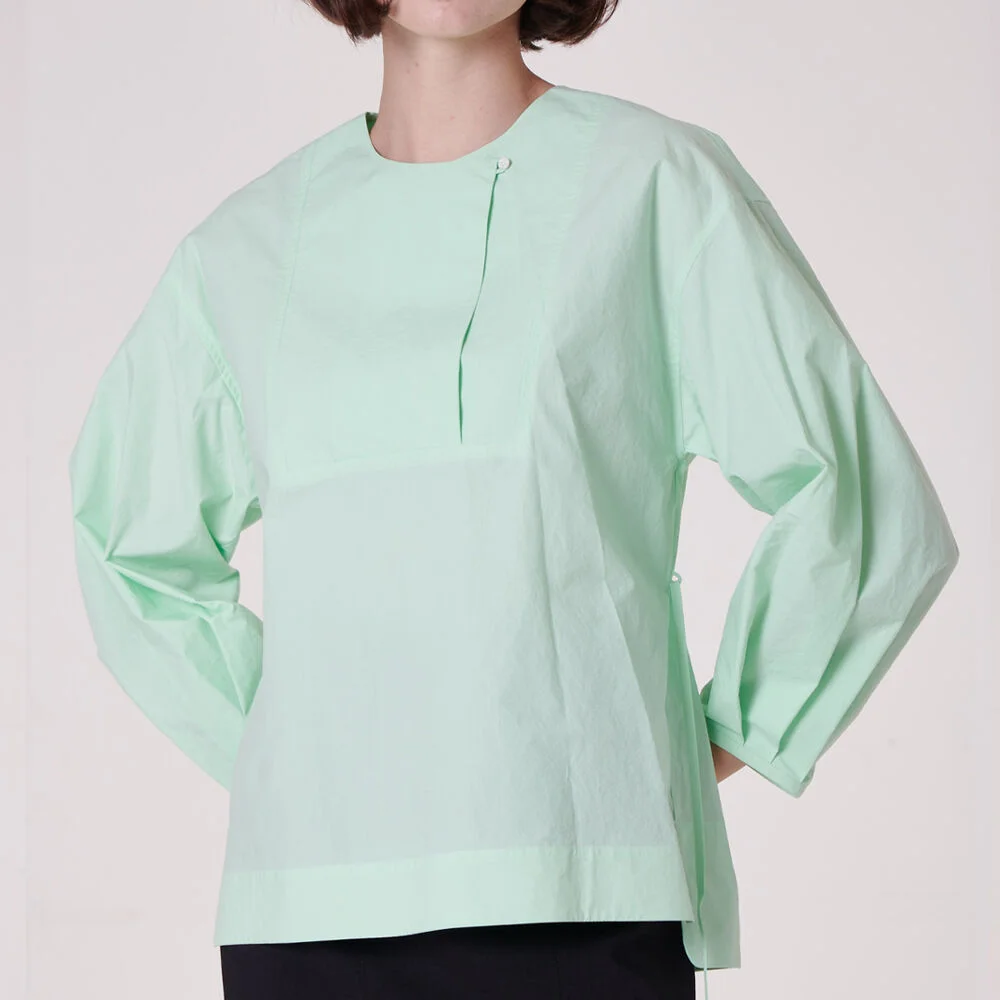 layer blouse _apple green