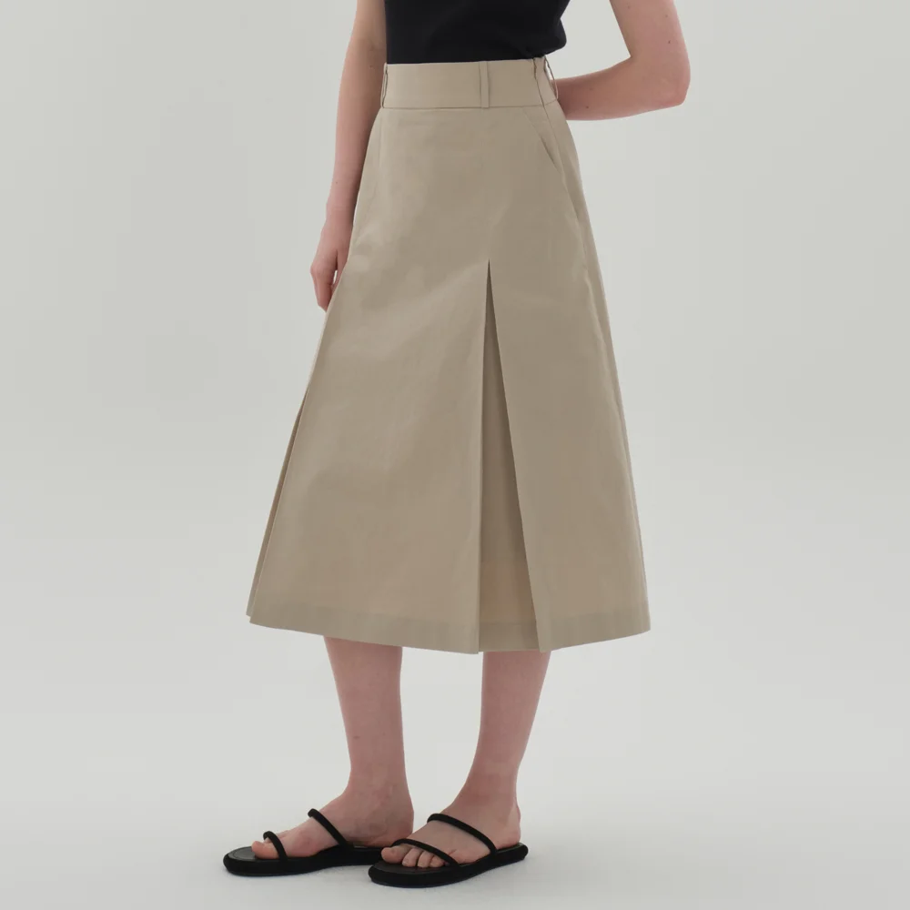 le conte skirt_ash khaki