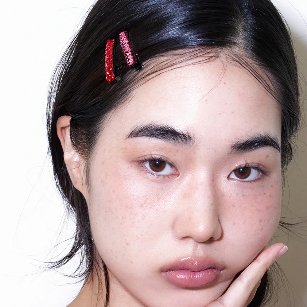 petit cubic hair pin - 4color