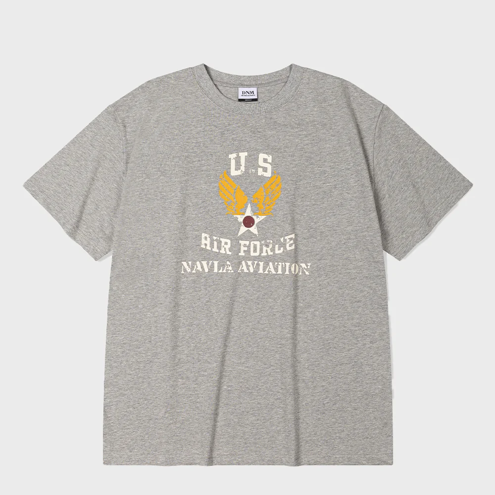 U.S FURCE TEE_MELANGE GRAY