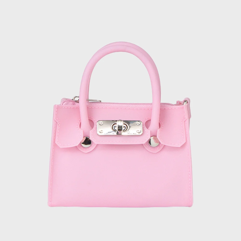 JELLY CHAIN MINI BAG IN PINK