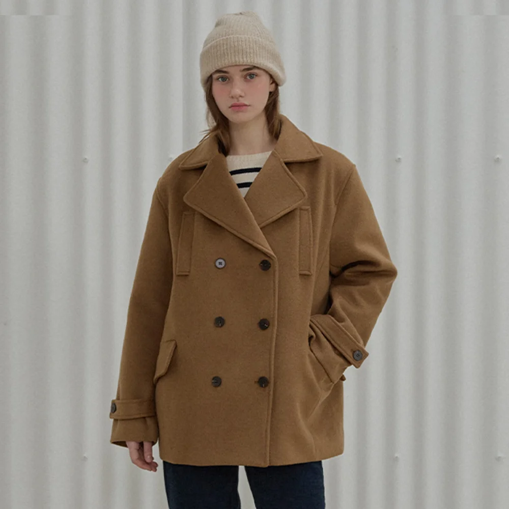 Soft harbor half coat - Camel