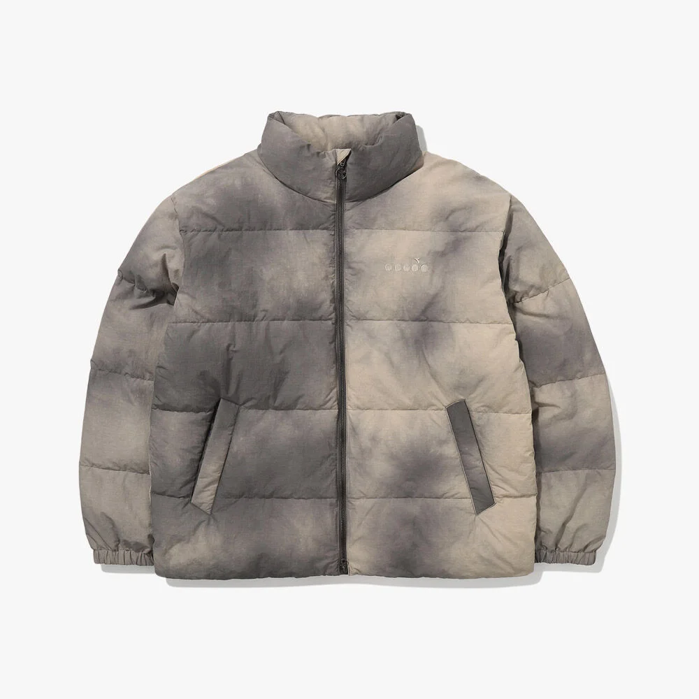 波浪染色 Puffer 羽絨外套 外套 DARK GREY